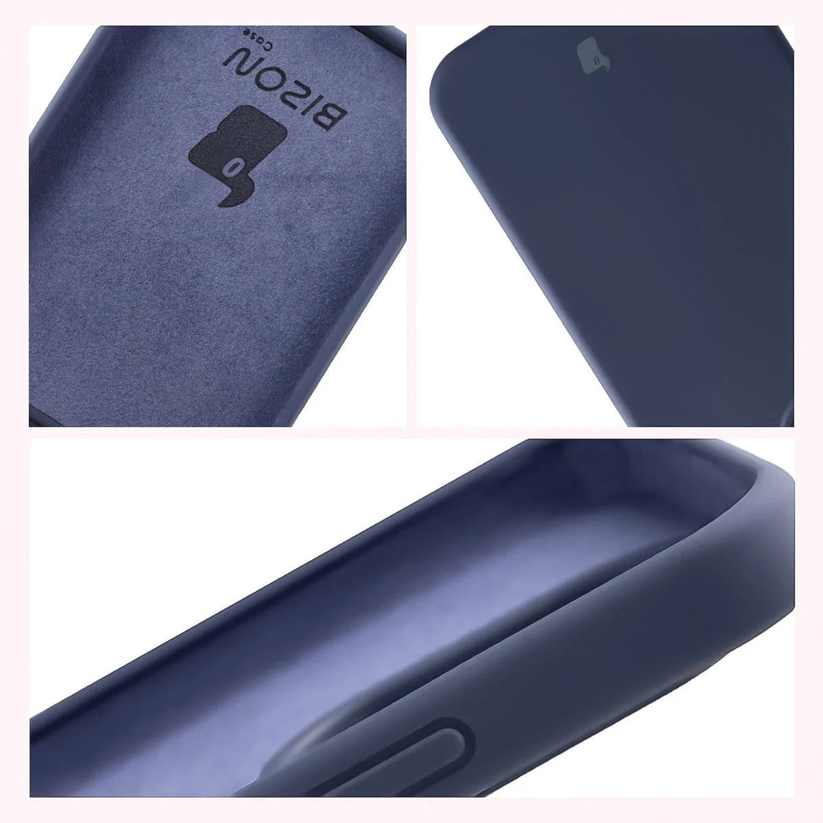 Silikon Handyhülle für Xiaomi 15T, Bizon Soft Case, Dunkelblau