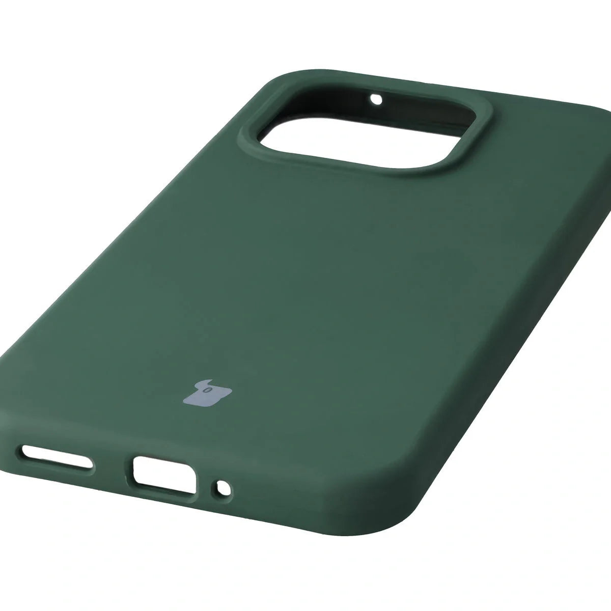 Silikon Handyhülle für Xiaomi 15T, Bizon Soft Case, Dunkelgrün