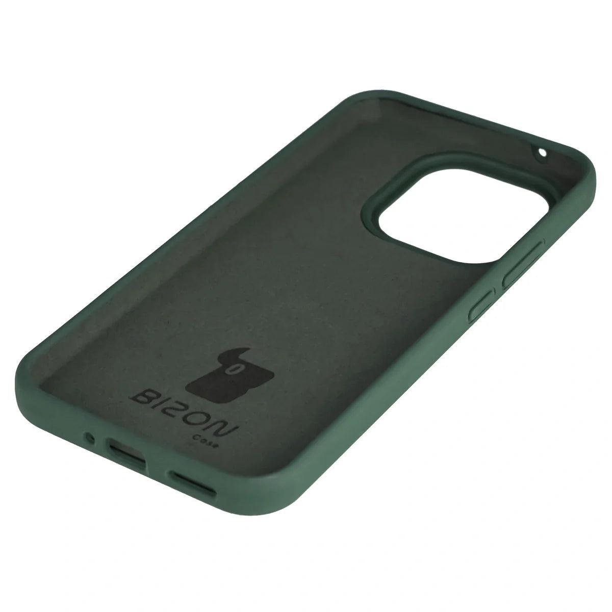 Silikon Handyhülle für Xiaomi 15T, Bizon Soft Case, Dunkelgrün