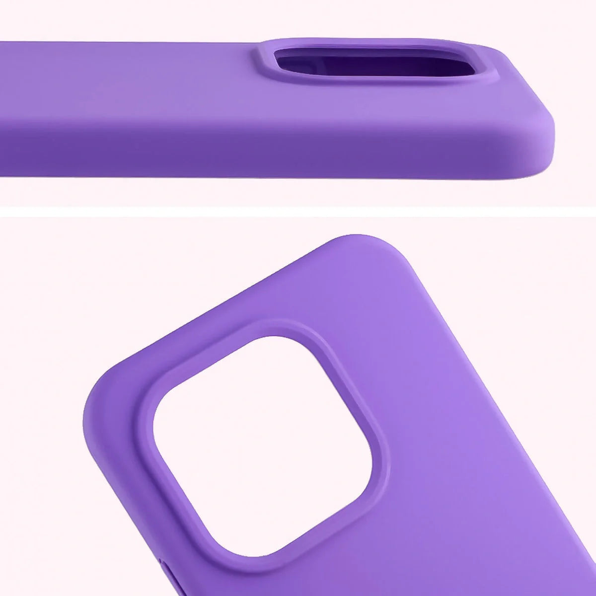 Silikon Handyhülle für Xiaomi 15T, Bizon Soft Case, Violett