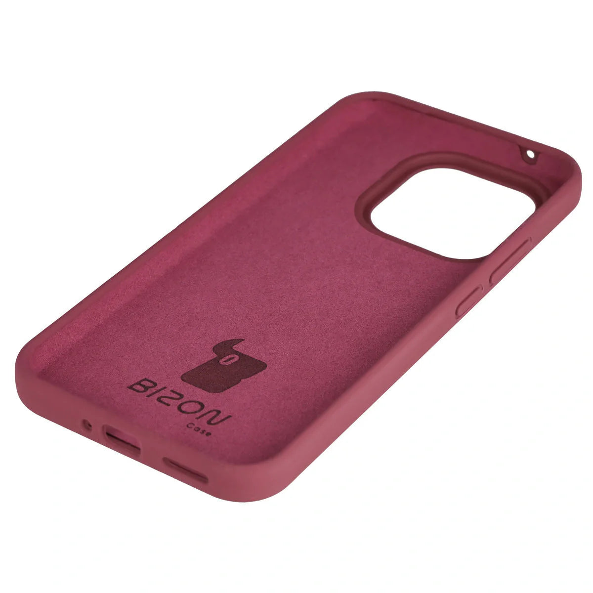 Silikon Handyhülle für Xiaomi 15T, Bizon Soft Case, Pflaumenfarbe