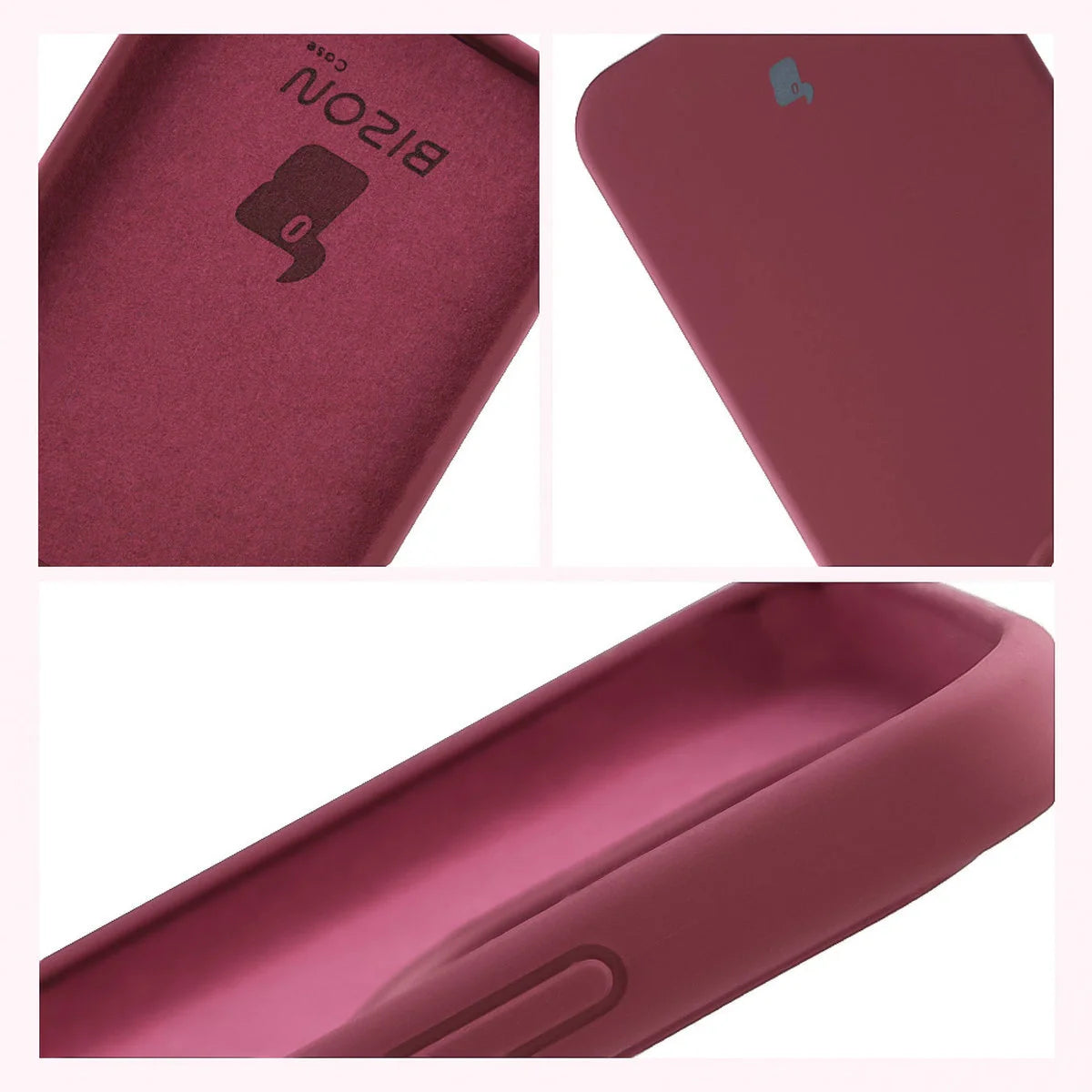 Silikon Handyhülle für Xiaomi 15T, Bizon Soft Case, Pflaumenfarbe