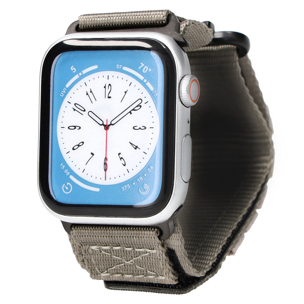 Sport-Armband für Apple Watch 44/45/46/49 mm, Bizon Strap Watch Adventure, Grau