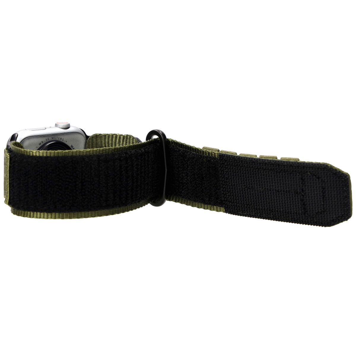 Sport-Armband für Apple Watch 42/44/45/49 mm, Bizon Strap Watch Adventure, Dunkelgrün