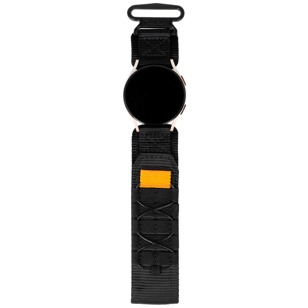 Sport-Armband für Galaxy Watch 20mm, Bizon Strap Watch Adventure, Schwarz