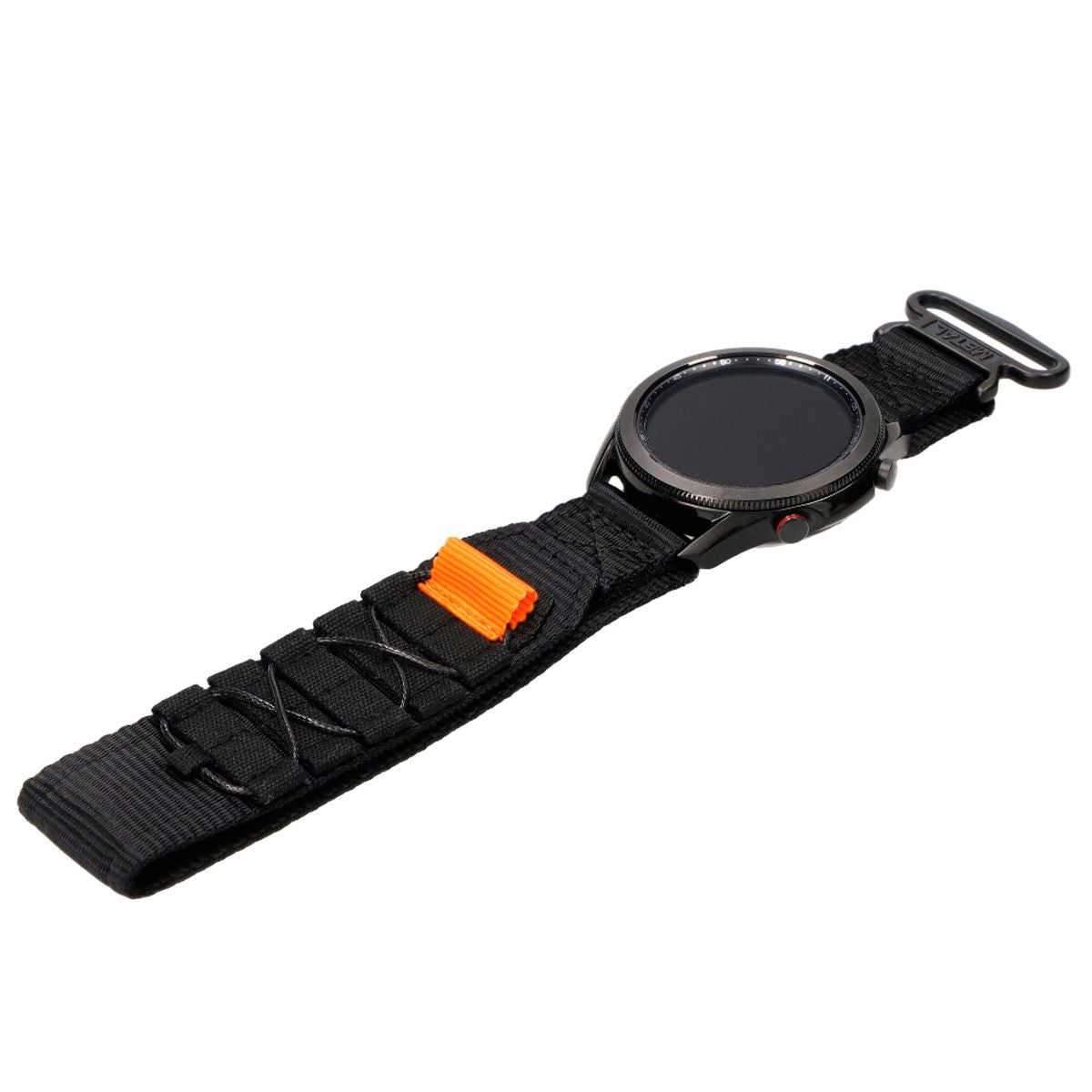 Sport-Armband für Galaxy Watch 22mm, Bizon Strap Watch Adventure, Schwarz