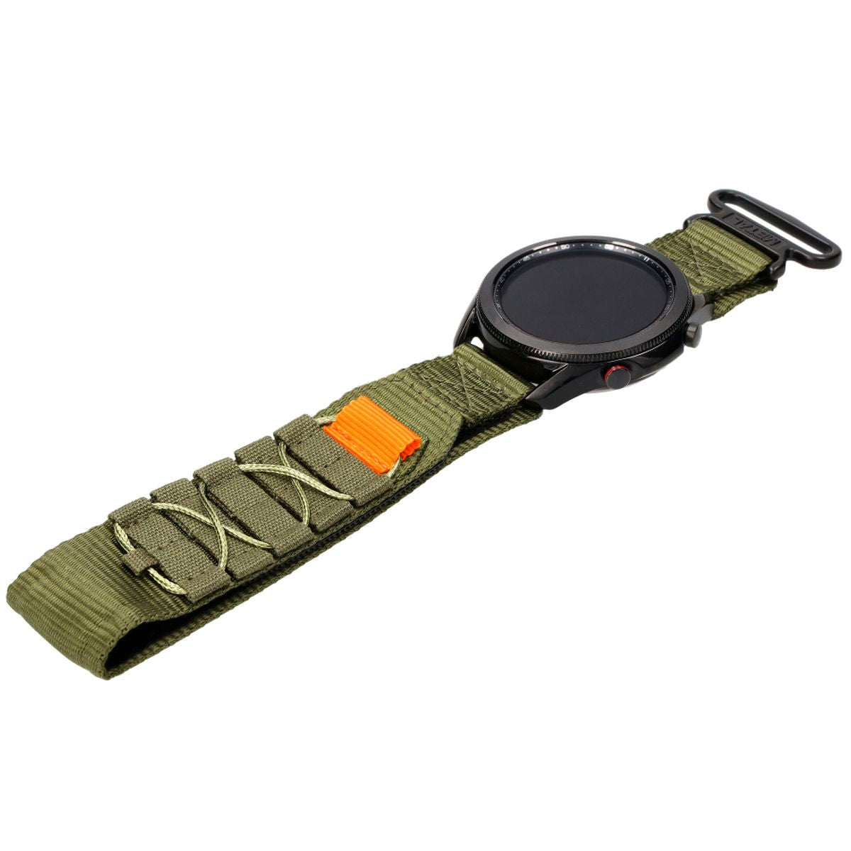Sport-Armband für Galaxy Watch 22mm, Bizon Strap Watch Adventure, Dunkelgrün