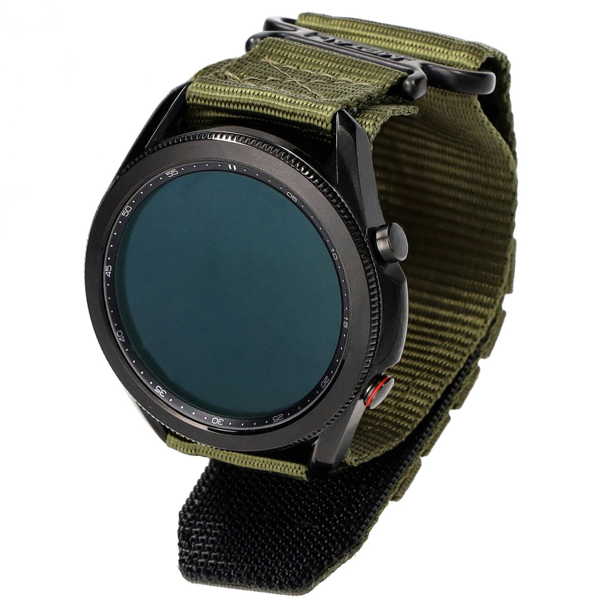 Sport-Armband für Galaxy Watch 22mm, Bizon Strap Watch Adventure, Dunkelgrün