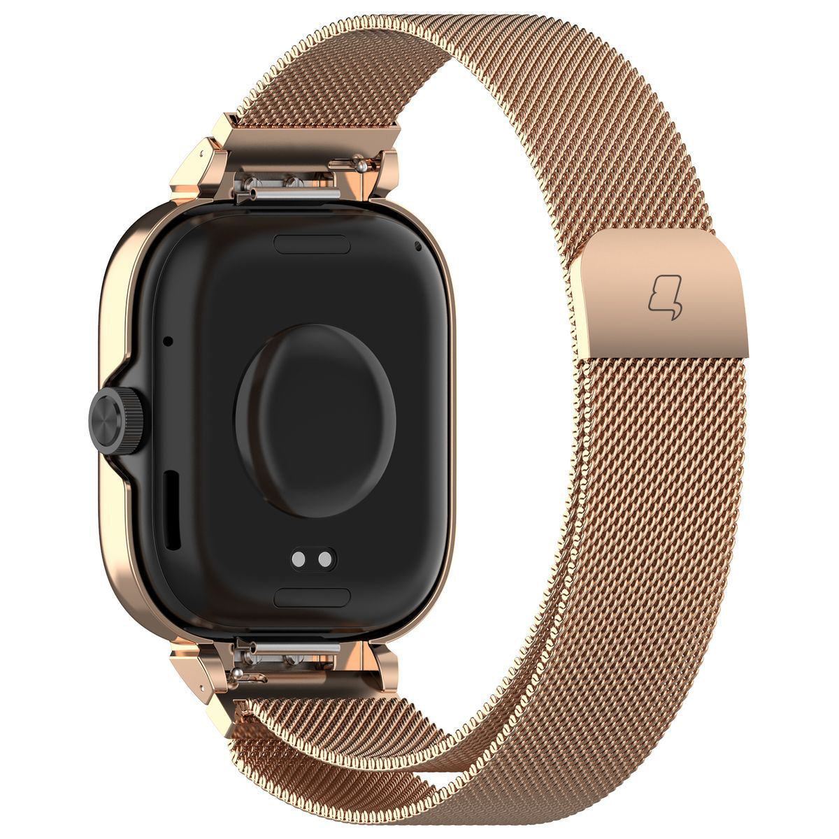 Schutzhülle mit Armband  für Xiaomi Redmi Watch 4/5, Bizon Strap + Case Watch Chain, Roségold