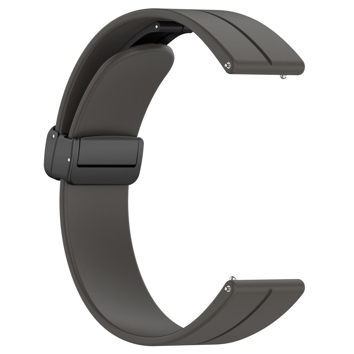 Armband für Smartwatch (22 mm), Bizon Strap Watch Silicone L, Schwarz