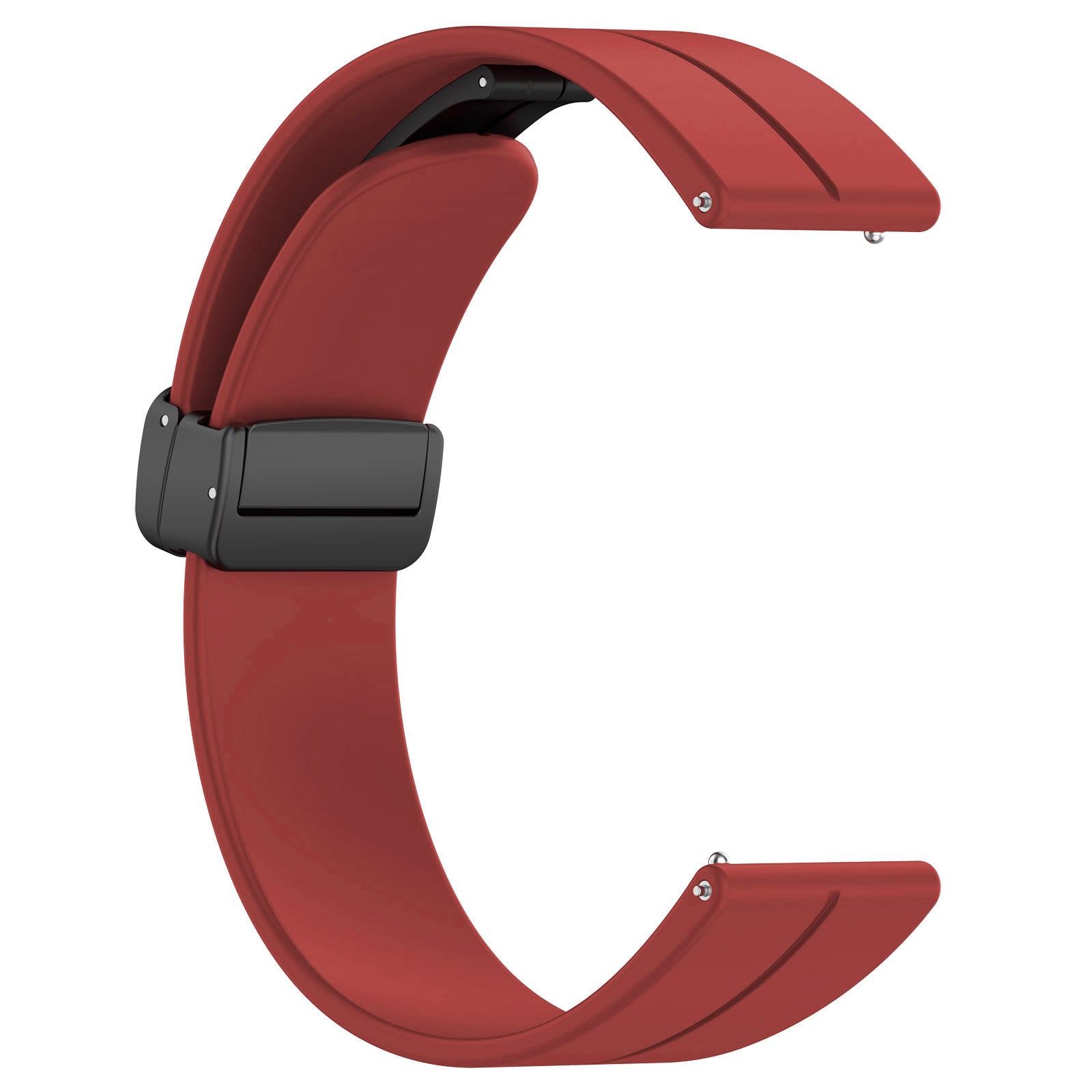 Armband für Smartwatch (22 mm), Bizon Strap Watch Silicone L, Burgunderrot