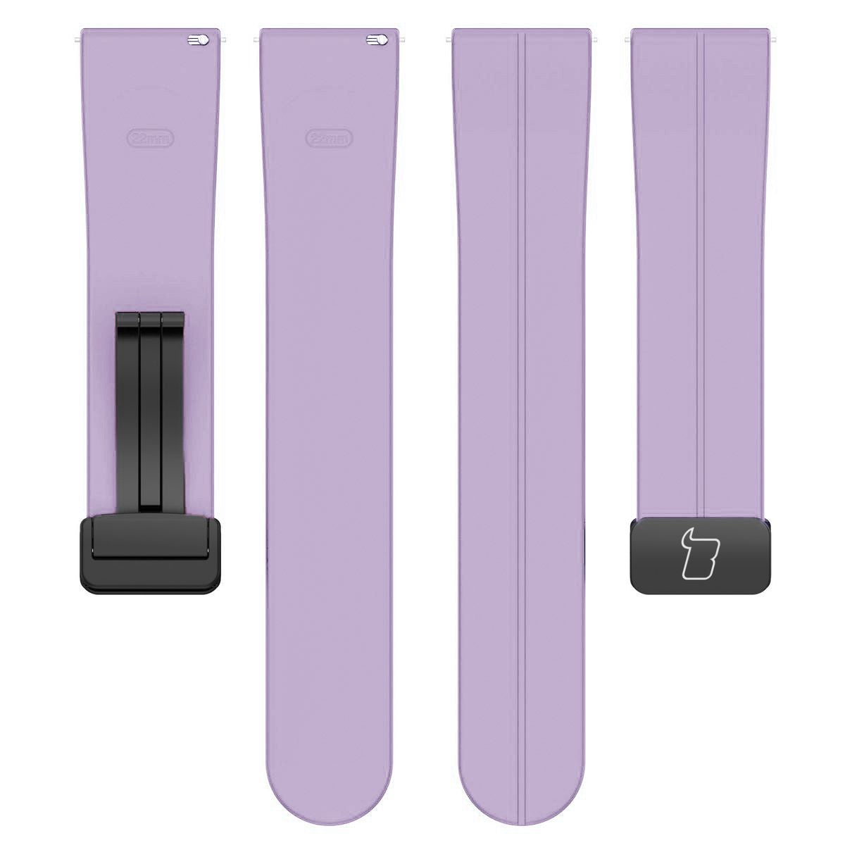 Armband für Smartwatch (22 mm), Bizon Strap Watch Silicone L, Lavendel