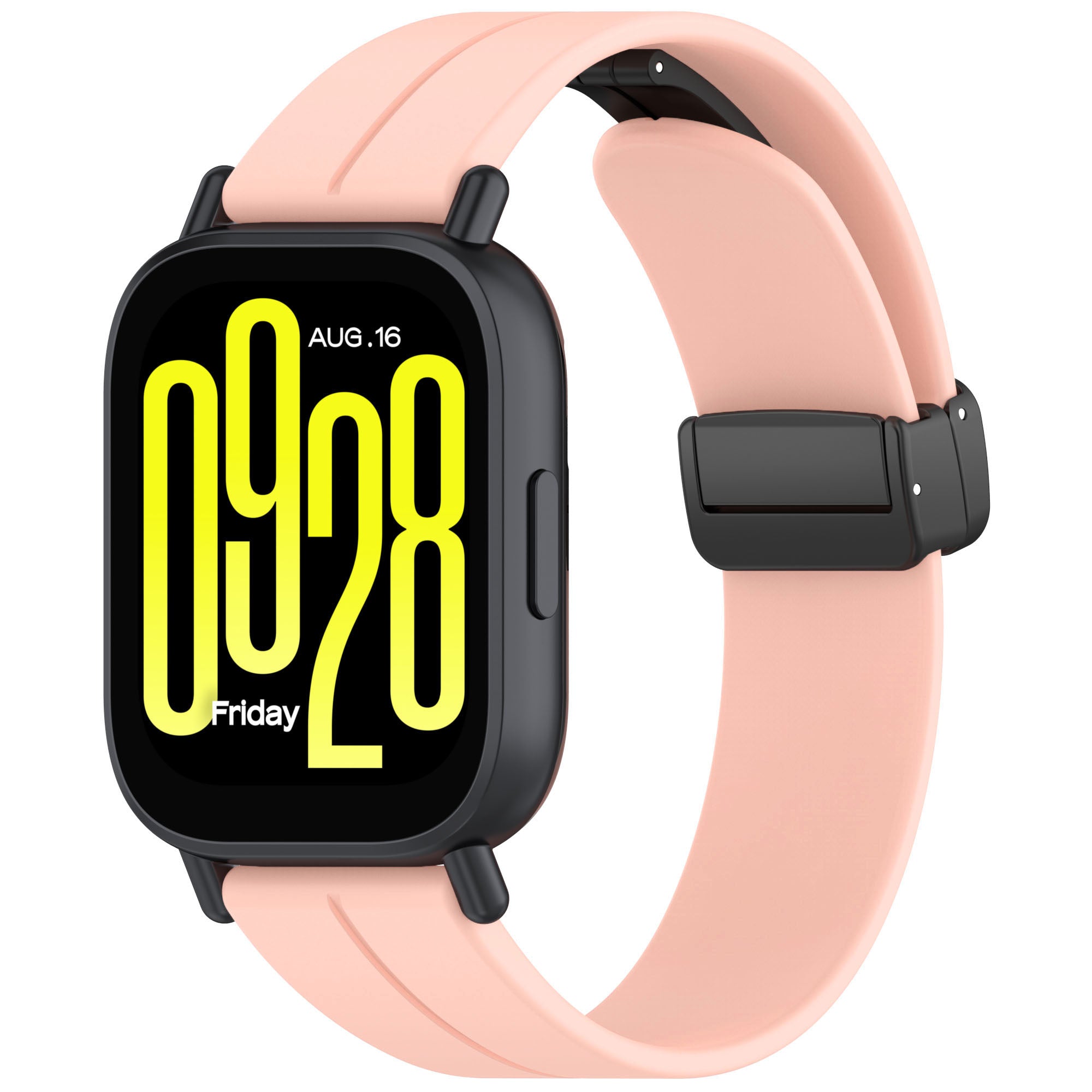 Armband für Smartwatch (22 mm), Bizon Strap Watch Silicone L, Rosa