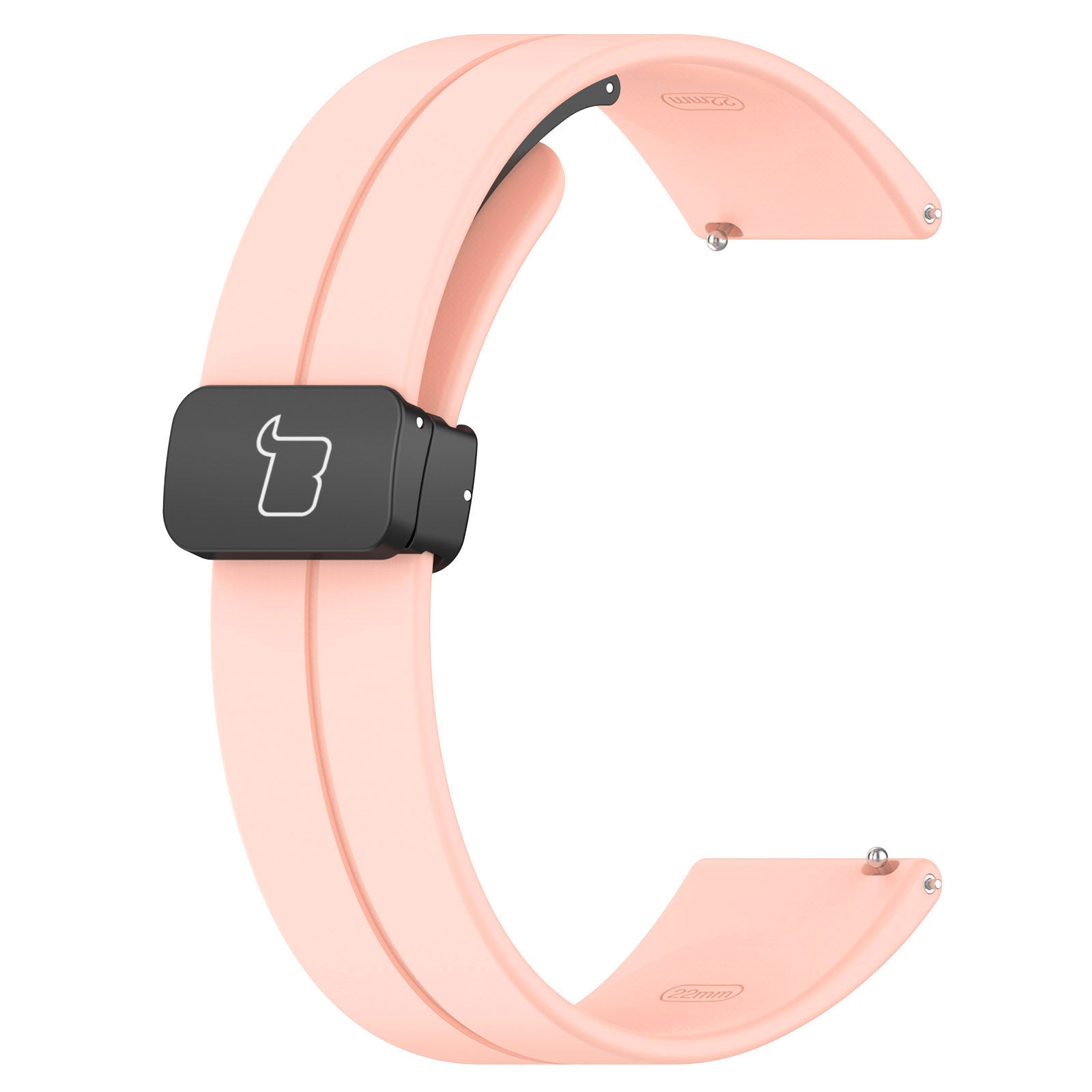 Armband für Smartwatch (22 mm), Bizon Strap Watch Silicone L, Rosa