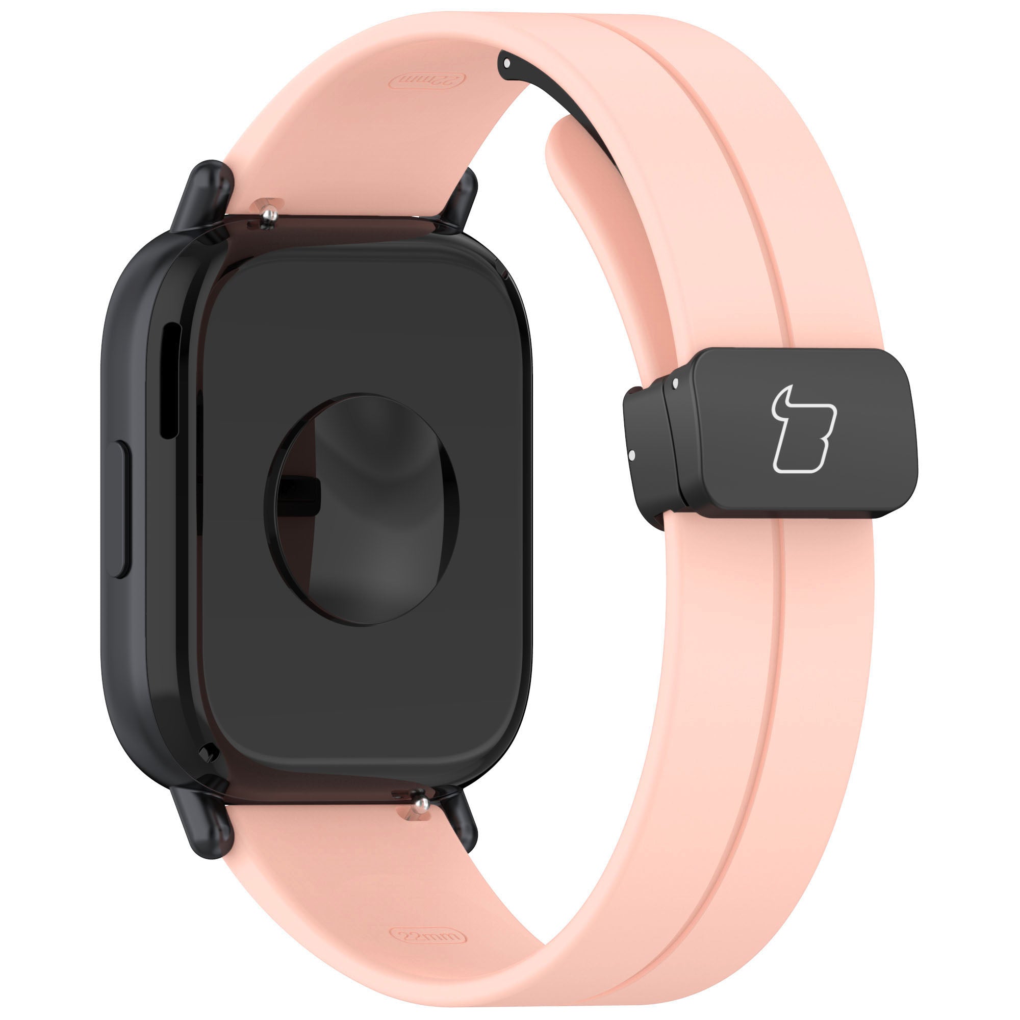 Armband für Smartwatch (22 mm), Bizon Strap Watch Silicone L, Rosa