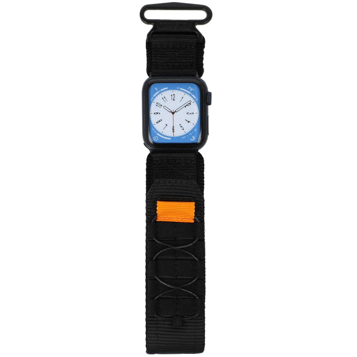 Sport-Armband für Apple Watch 38/40/41 mm, Bizon Strap Watch Adventure, Schwarz