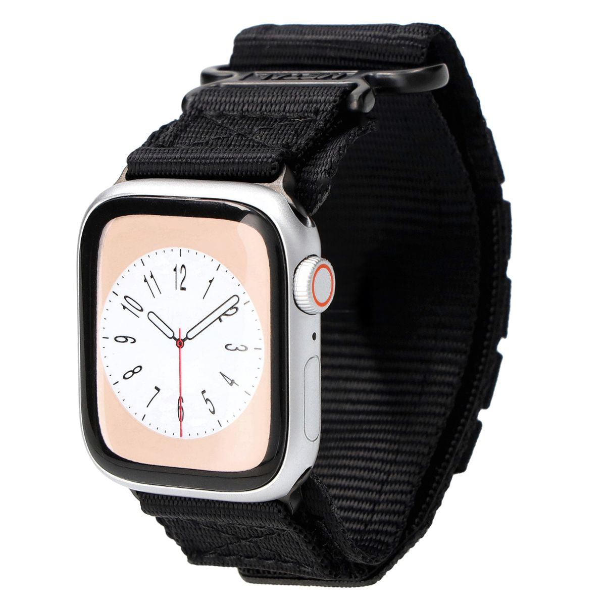 Sport-Armband für Apple Watch 38/40/41 mm, Bizon Strap Watch Adventure, Schwarz
