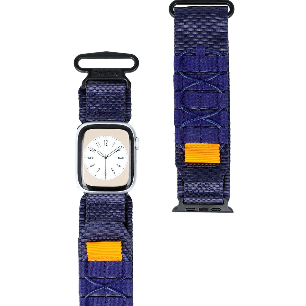 Sport-Armband für Apple Watch 38/40/41 mm, Bizon Strap Watch Adventure, Dunkelblau