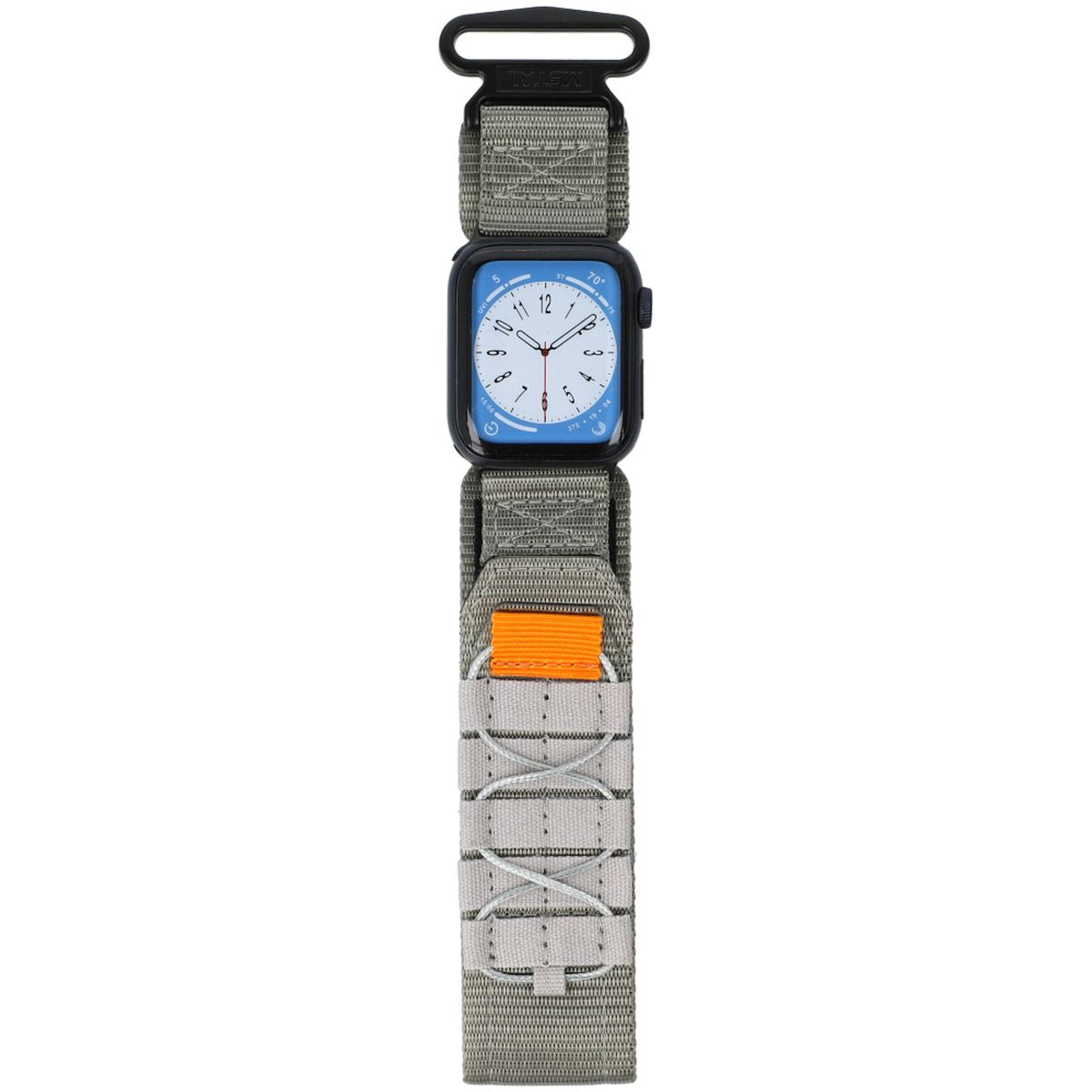Sport-Armband für Apple Watch 38/40/41/42 mm, Bizon Strap Watch Adventure, Grau