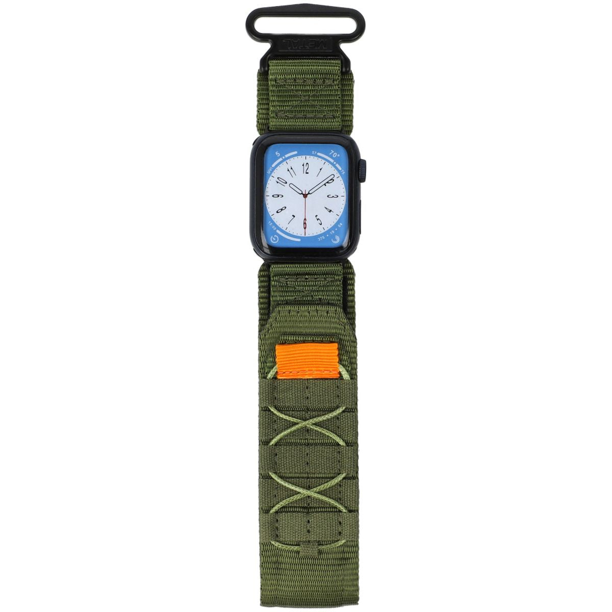Sport-Armband für Apple Watch 38/40/41 mm, Bizon Strap Watch Adventure, Dunkelgrün
