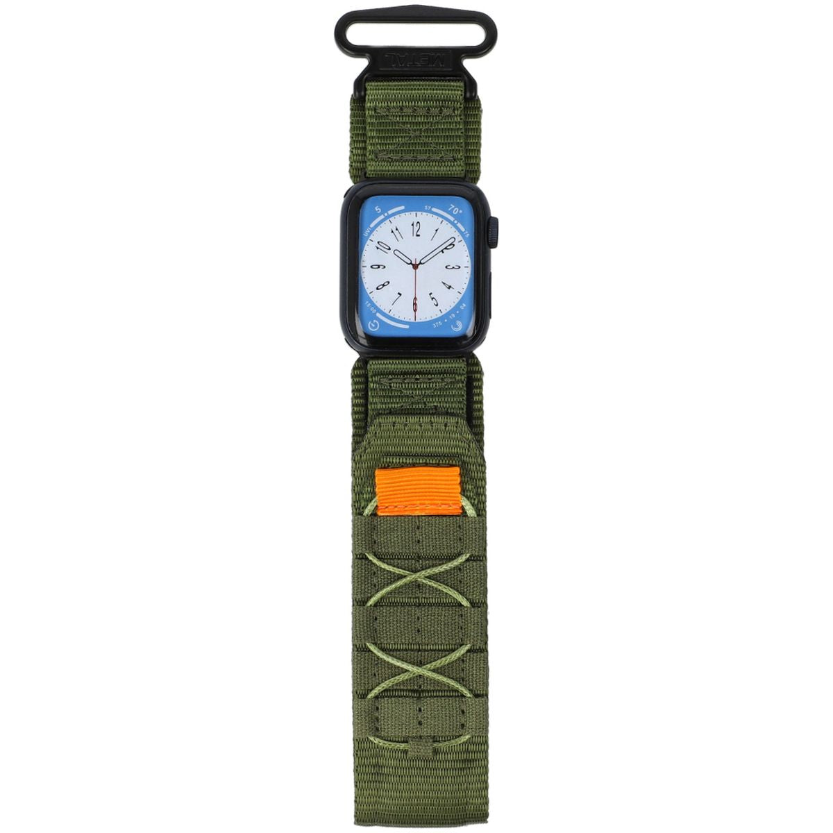 Sport-Armband für Apple Watch 38/40/41/42 mm, Bizon Strap Watch Adventure, Dunkelgrün