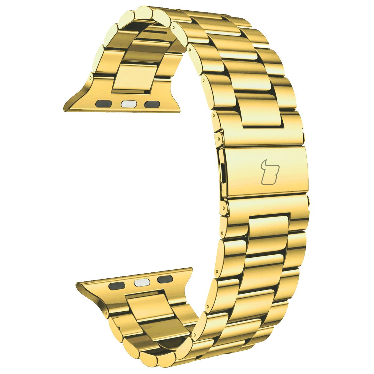 Gold Edelstahl Armband für Apple Watch, passend für Modelle 49/46/45/44/42 mm, stilvoll und robust