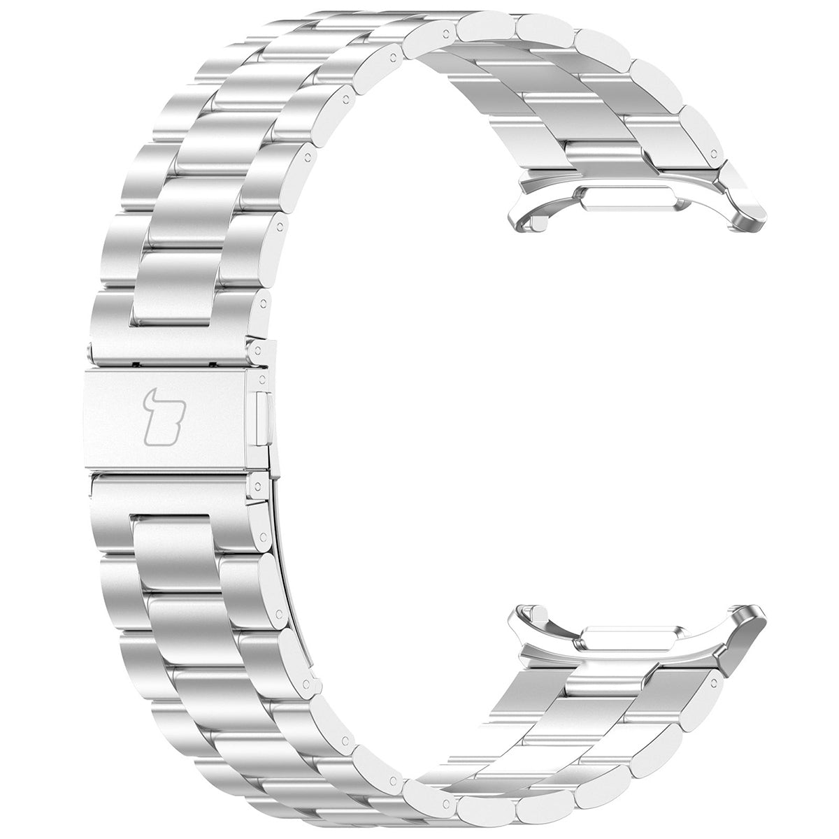 Edelstahl Armband für Galaxy Watch Ultra 2 / 1, Bizon Strap Watch Aura, Silbern