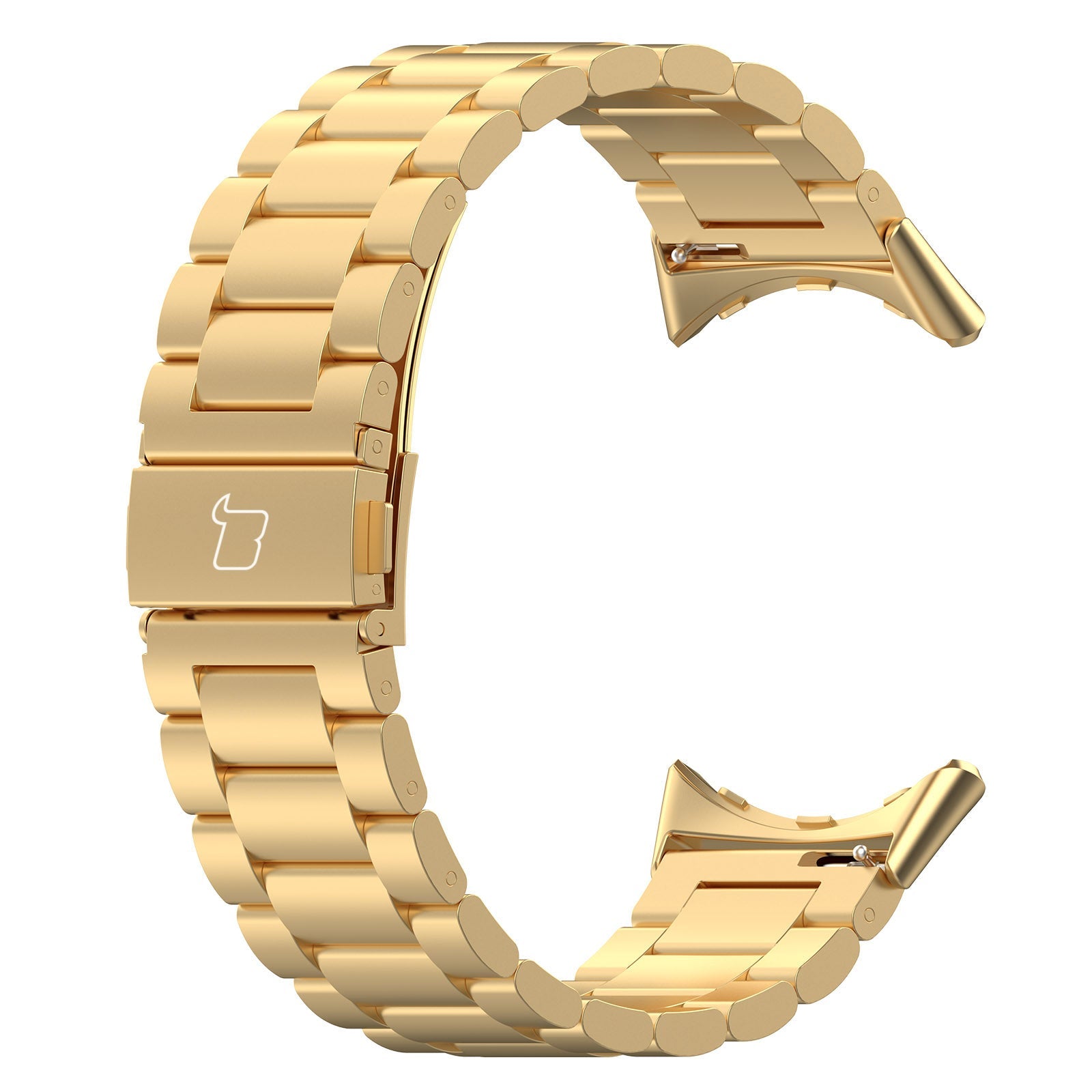 Edelstahl Armband für Google Pixel Watch 4/3 45 mm, Bizon Strap Watch Aura, Gold