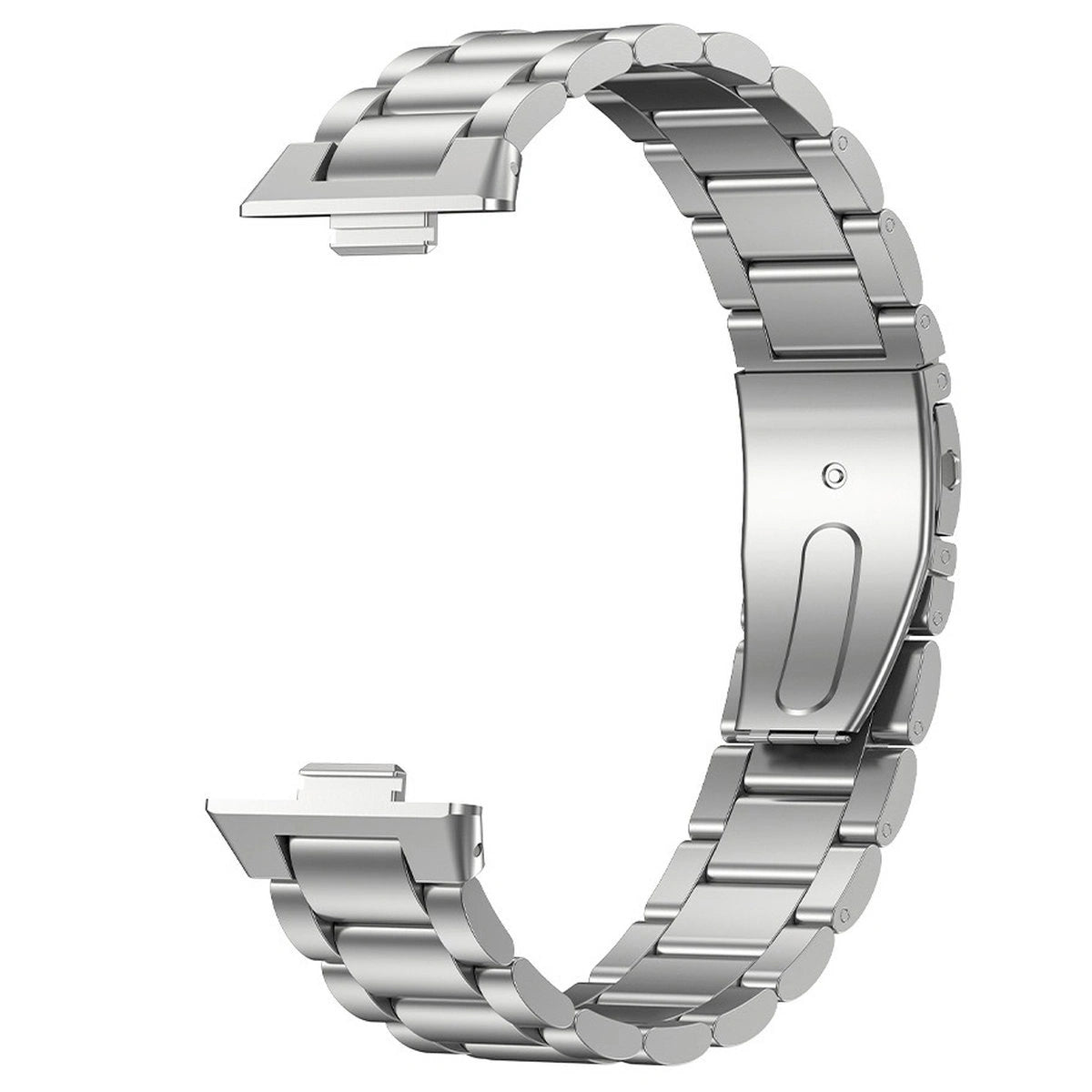Edelstahl Armband für Huawei Watch Fit 4 Pro/Fit 4/Fit 3, Bizon Strap Watch Aura, Silbern