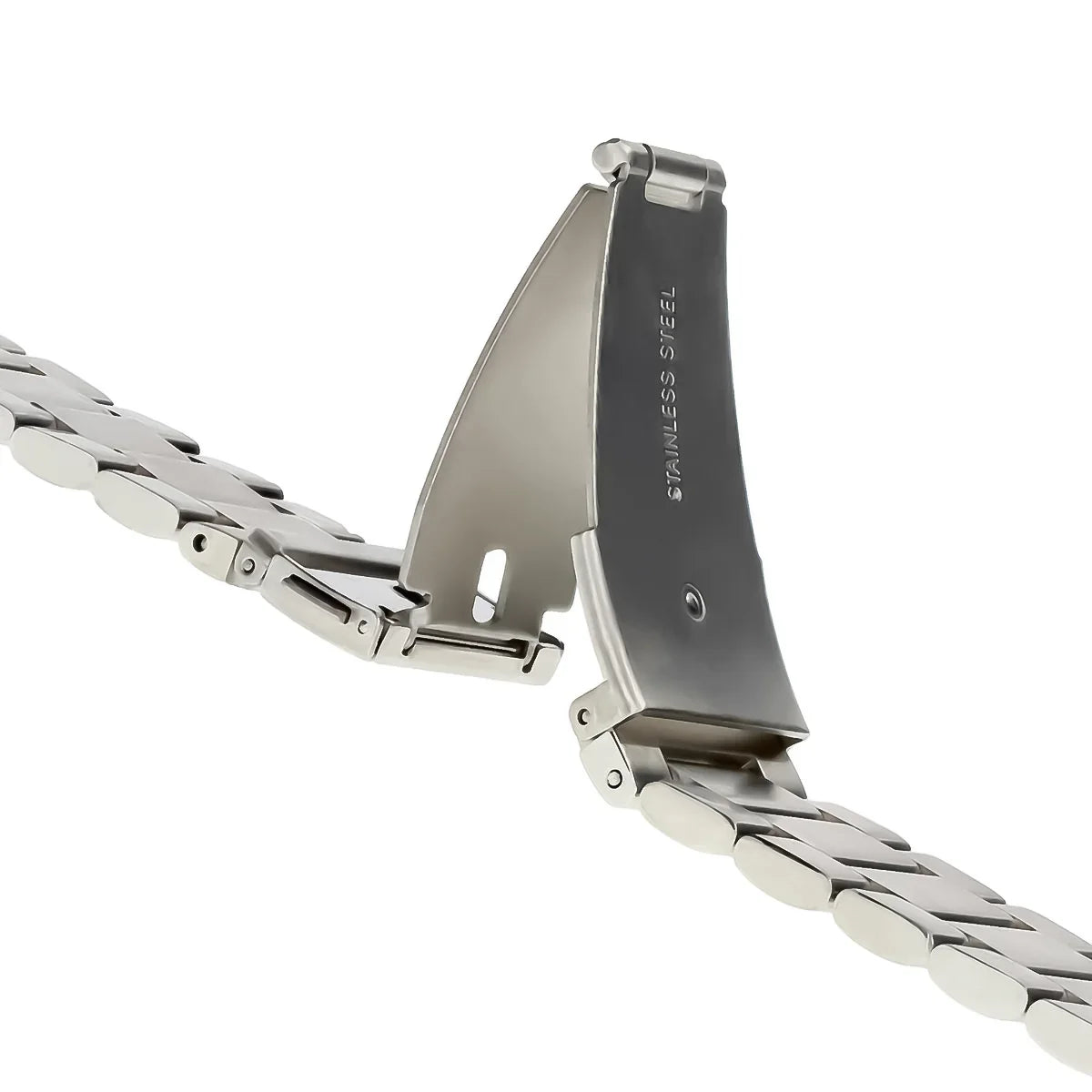 Edelstahl Armband für Xiaomi Redmi Watch 6 / 5 / 4 / Smart Band 10 Pro / 9 Pro / 8 Pro,, Bizon Strap Watch Aura, Silbern