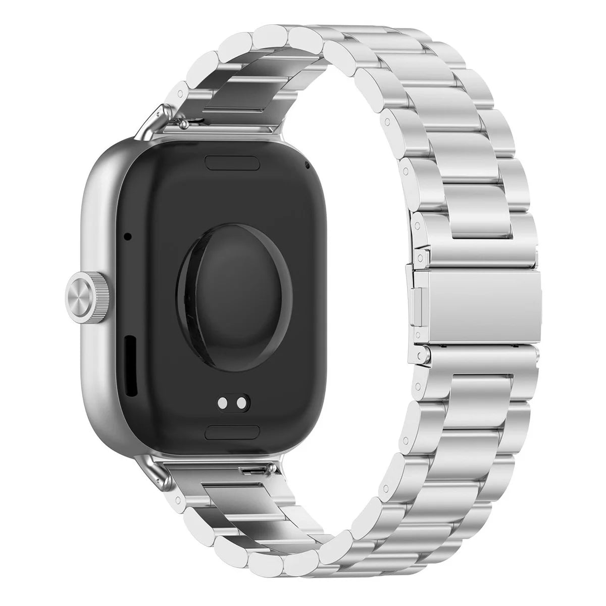 Edelstahl Armband für Xiaomi Redmi Watch 6 / 5 / 4 / Smart Band 10 Pro / 9 Pro / 8 Pro,, Bizon Strap Watch Aura, Silbern