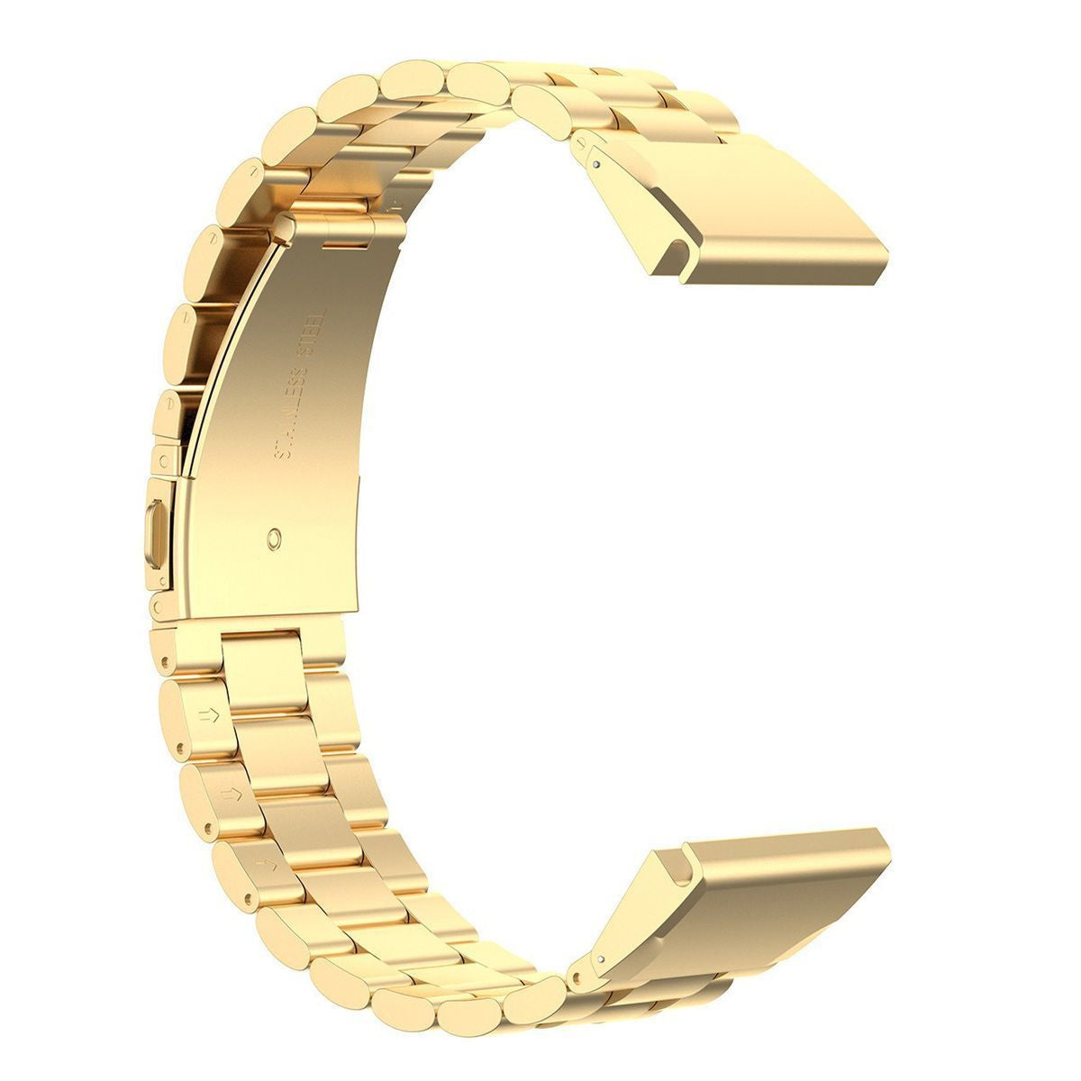 Edelstahl Armband für Smartwatch in Gold, 26 mm, elegant und robust, kompatibel mit QuickFit System.