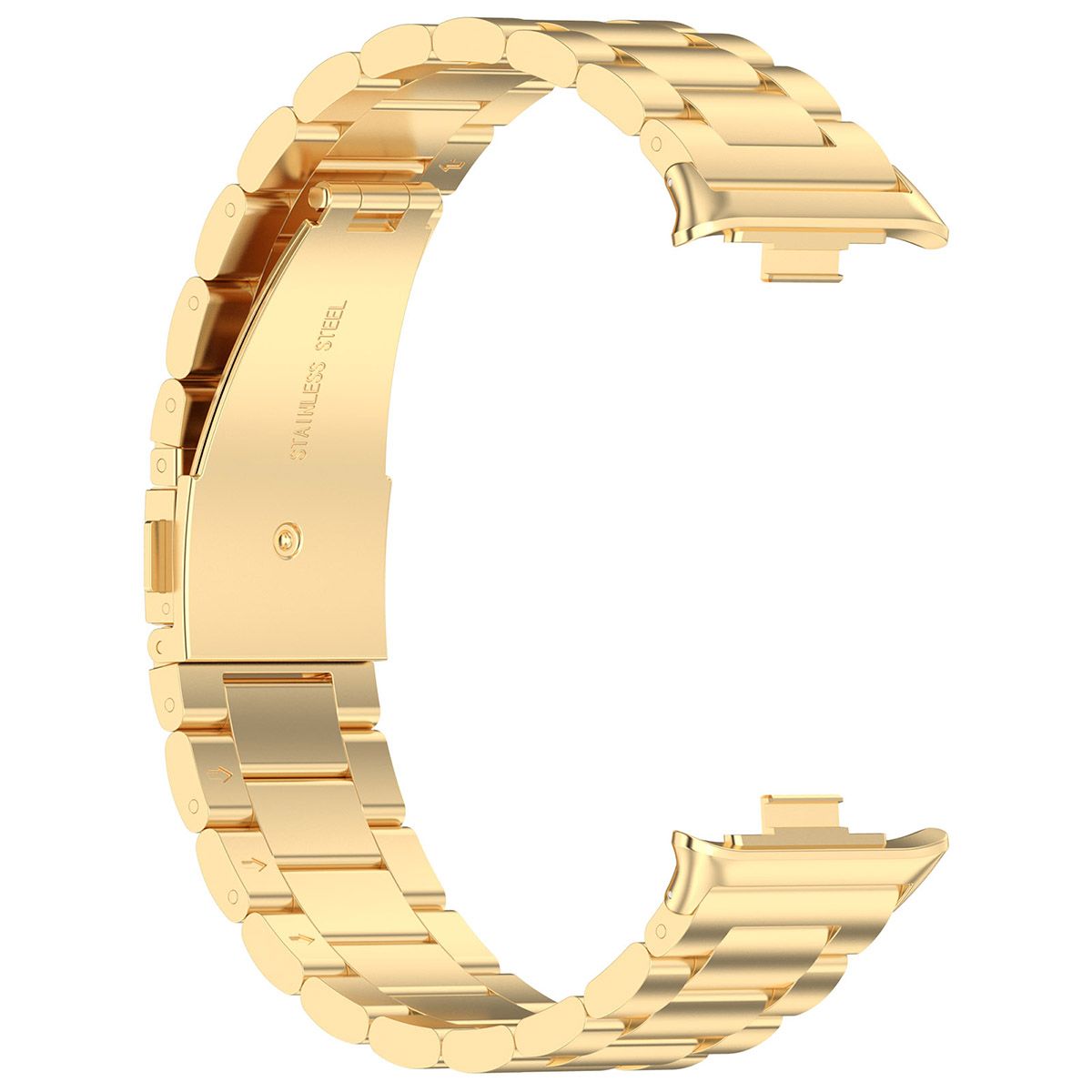 Edelstahl Armband für Xiaomi Redmi Watch 5/4 / Smart Band 9/8 Pro, Bizon Strap Watch Aura, Gold