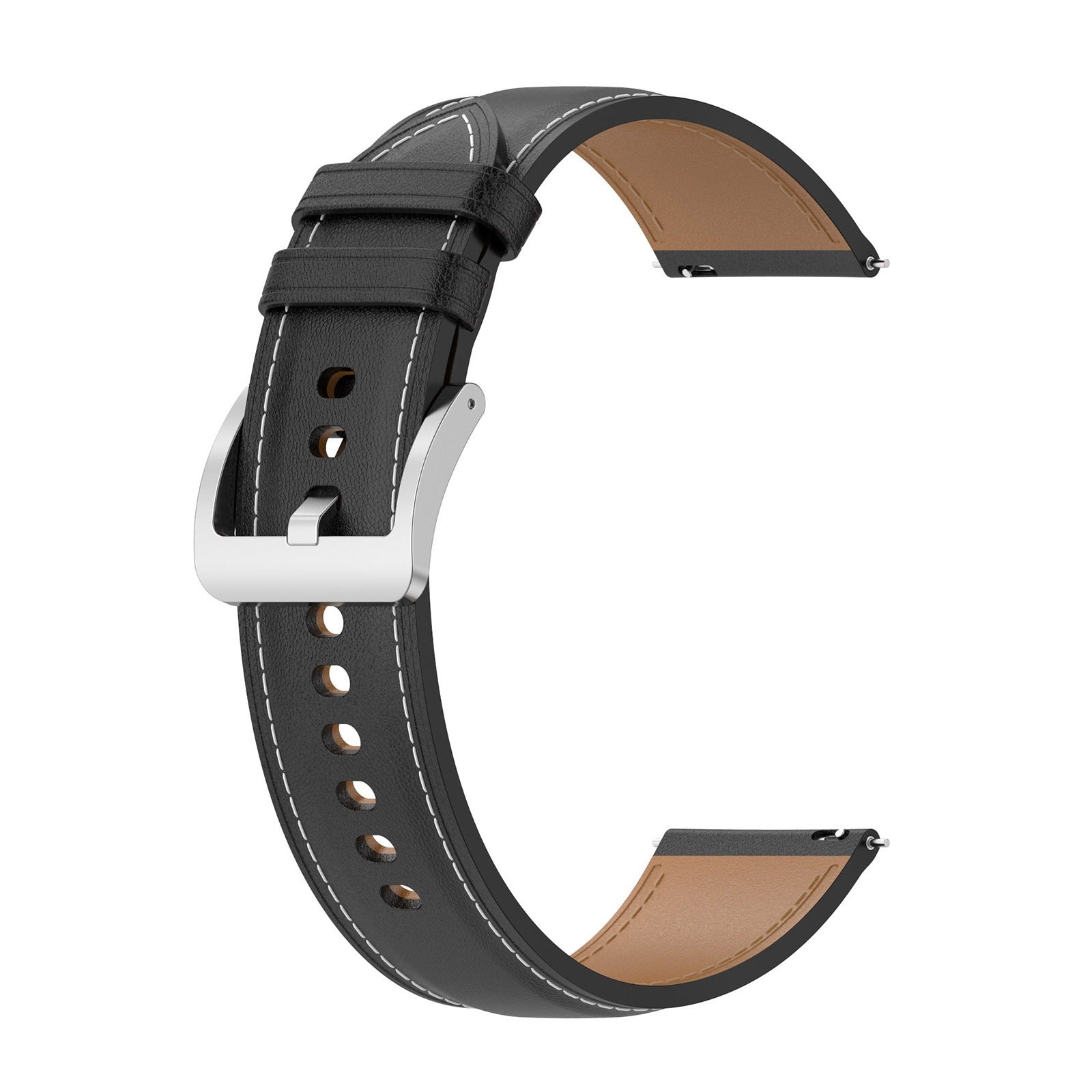 Armband für Galaxy Watch FE/7/6/6 Classic/5/5Pro/4/4 Classic, Bizon Strap Watch Casual, Schwarz