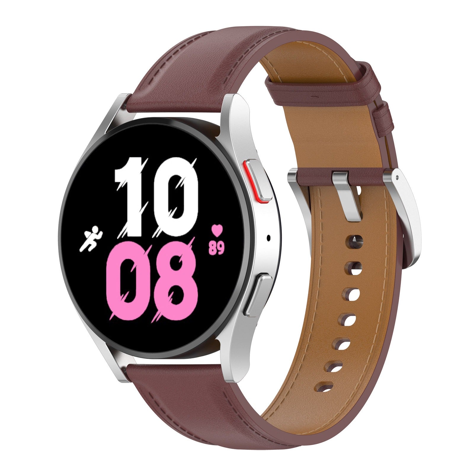 Armband für Galaxy Watch FE/7/6/6 Classic/5/5Pro/4/4 Classic, Bizon Strap Watch Casual, Dunkelbraun