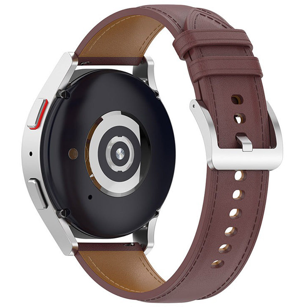 Armband für Galaxy Watch FE/7/6/6 Classic/5/5Pro/4/4 Classic, Bizon Strap Watch Casual, Dunkelbraun