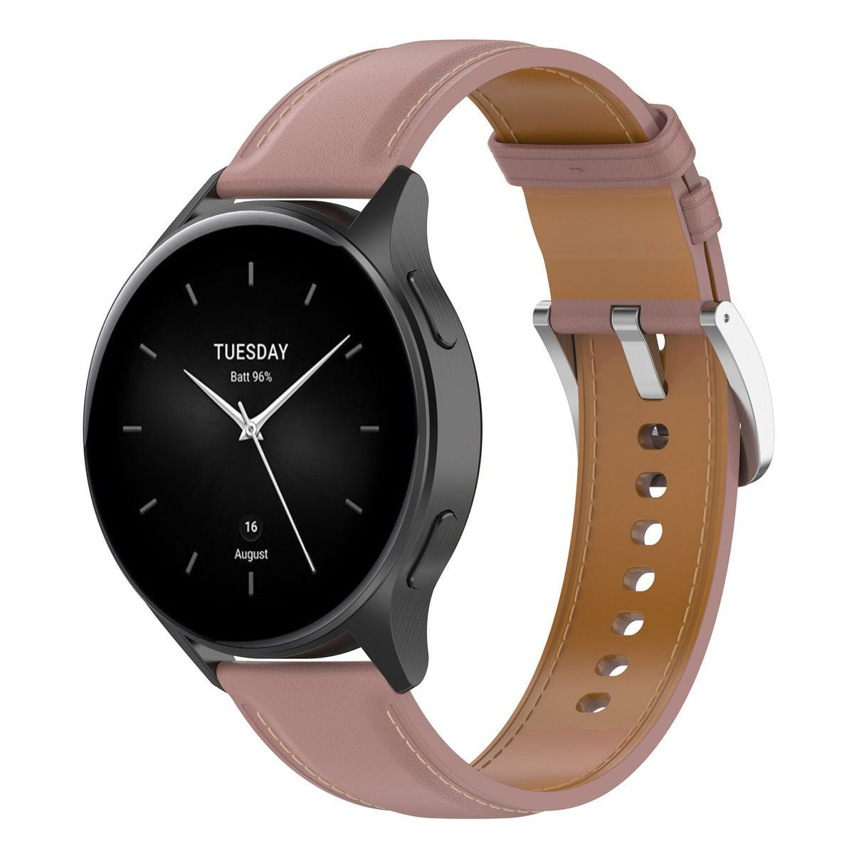 Armband für Xiaomi Watch 2/Watch S3 47 mm, Bizon Strap Watch Casual, Puderrosa