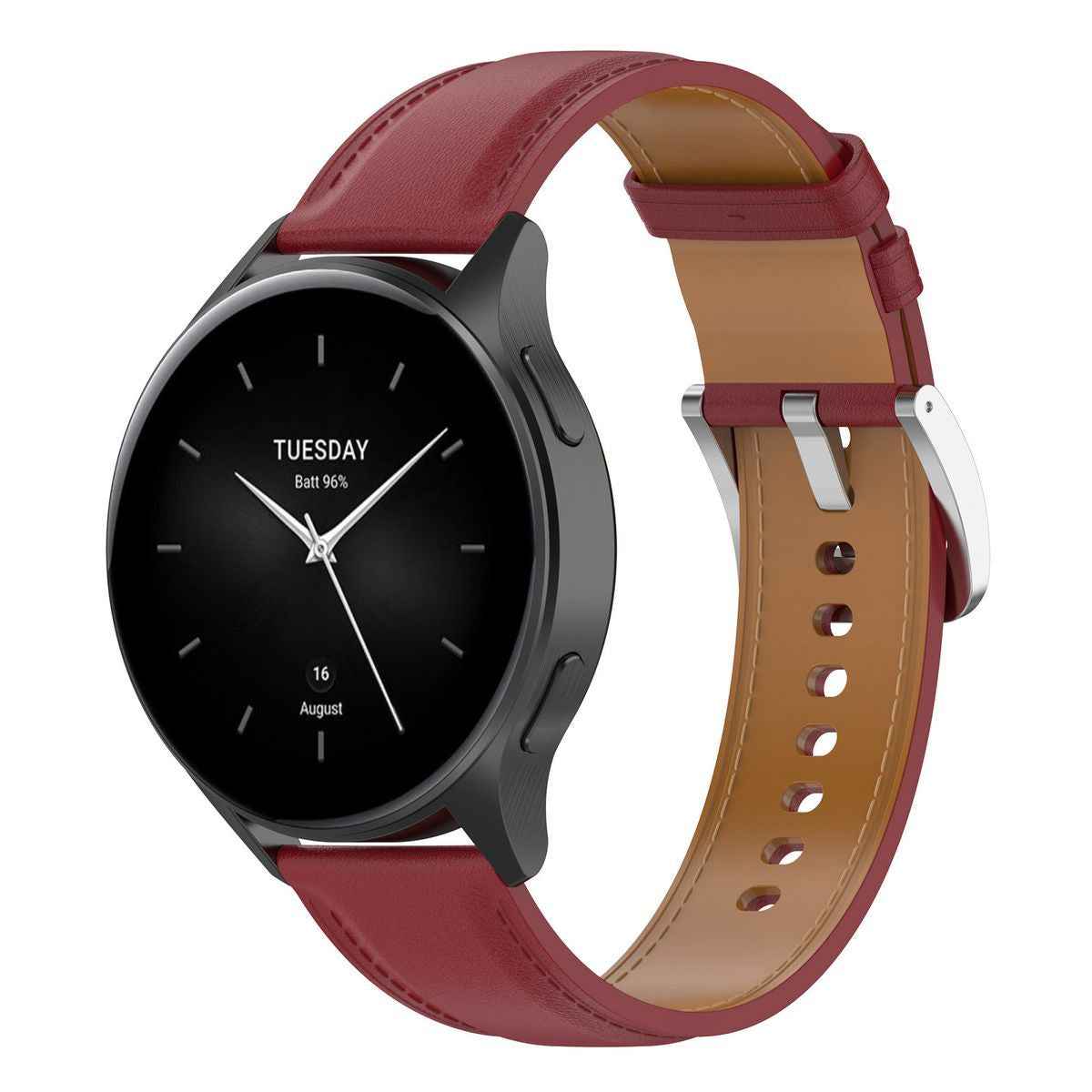 Armband für Xiaomi Watch 2/Watch S3 47 mm, Bizon Strap Watch Casual, Burgunderrot