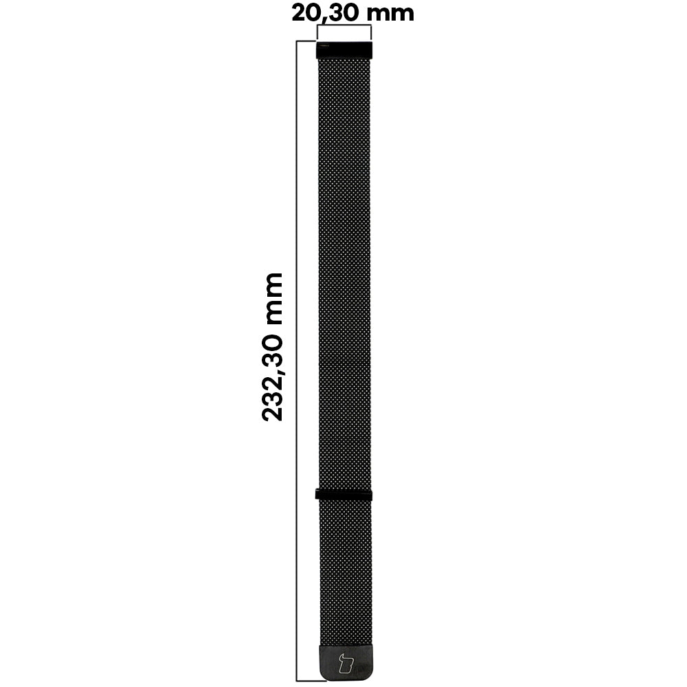 Armband Bizon Strap Watch Chain 22 mm für Huawei Watch GT 4 46 mm, Schwarz