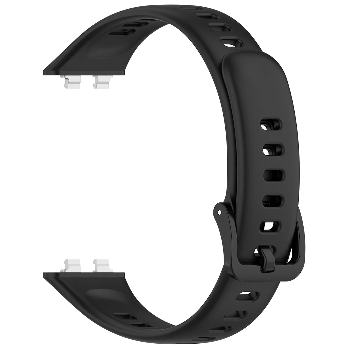 Armband für Huawei Band 11 / 11 Pro, Bizon Strap Watch Silicone, Schwarz