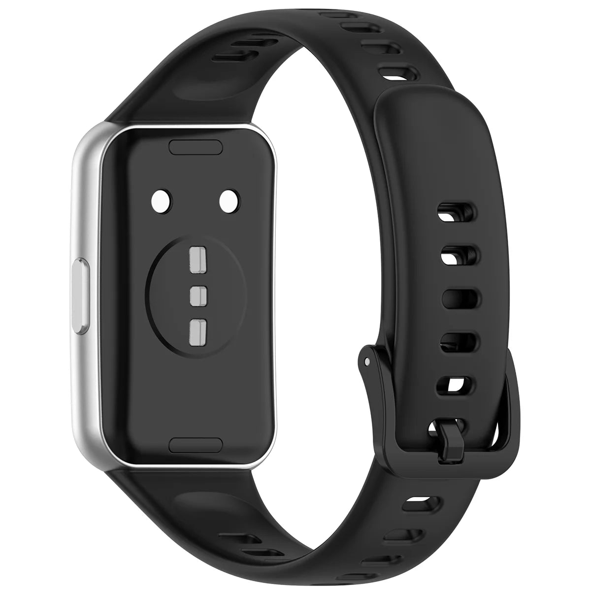 Armband für Huawei Band 11 / 11 Pro, Bizon Strap Watch Silicone, Schwarz