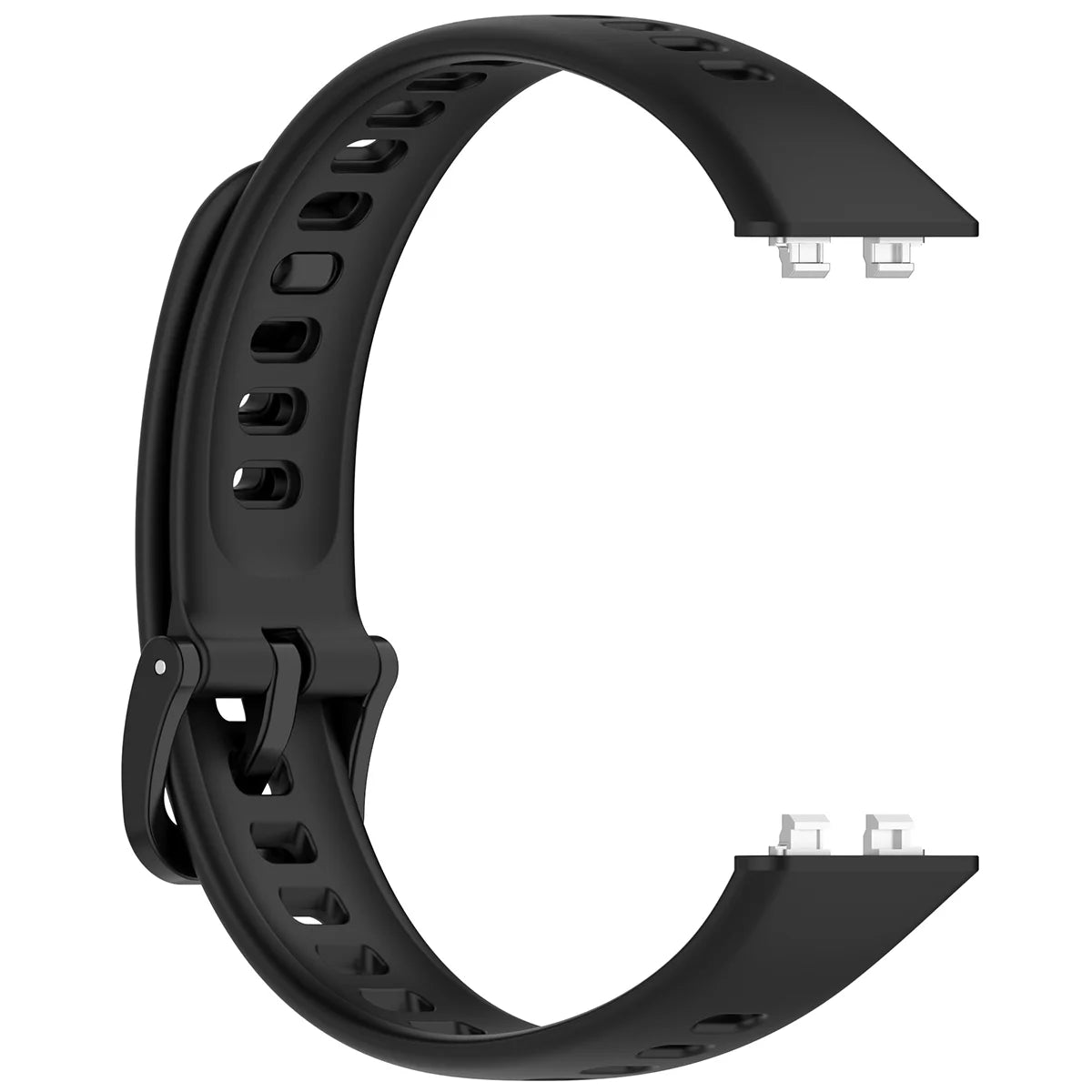 Armband für Huawei Band 11 / 11 Pro, Bizon Strap Watch Silicone, Schwarz