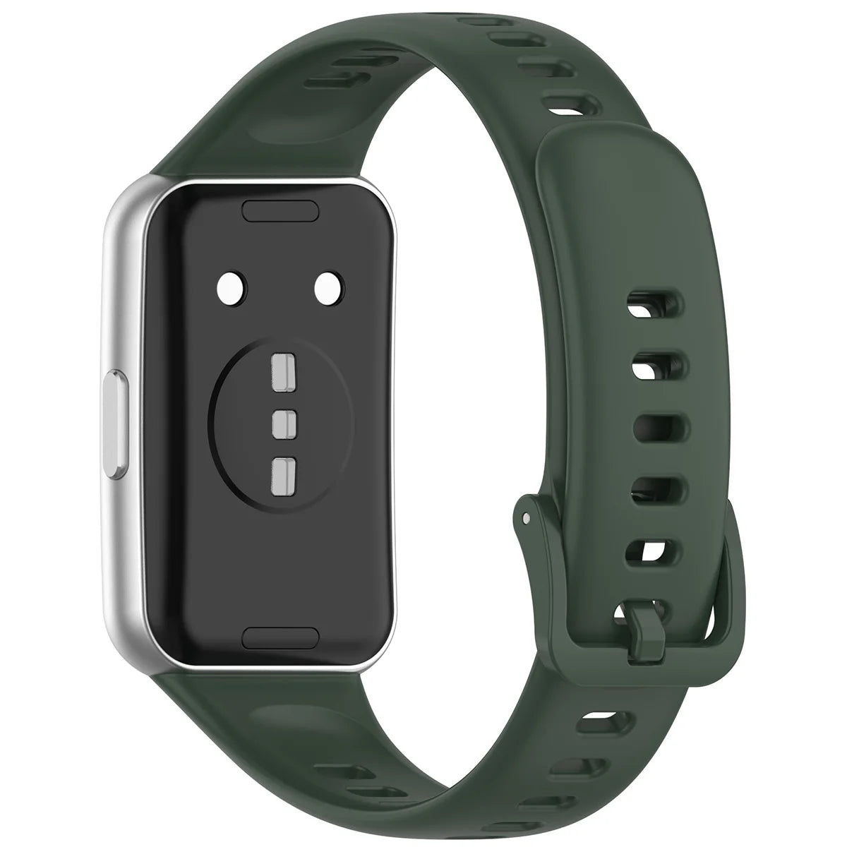 Armband für Huawei Band 11 / 11 Pro, Bizon Strap Watch Silicone, Dunkelgrün