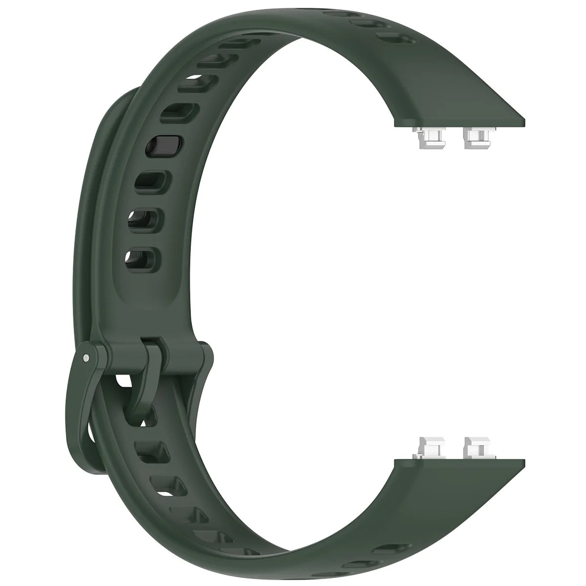 Armband für Huawei Band 11 / 11 Pro, Bizon Strap Watch Silicone, Dunkelgrün