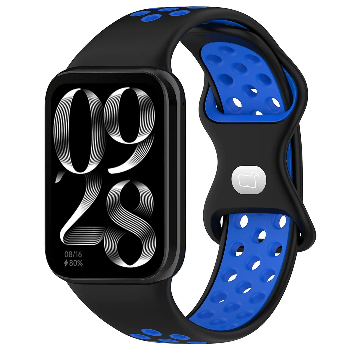 Armband für Xiaomi Redmi Watch 4 / 6 / 5, Xiaomi Smart Band 8 Pro / 9 Pro / 10 Pro, Bizon Strap Watch Octo, Schwarz-Blau (1/6)