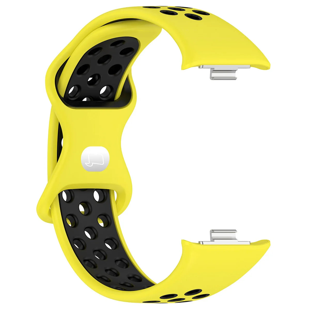 Armband für Xiaomi Redmi Watch 4 / 6 / 5, Xiaomi Smart Band 8 Pro / 9 Pro / 10 Pro, Bizon Strap Watch Octo, Gelb-Schwarz (4/6)