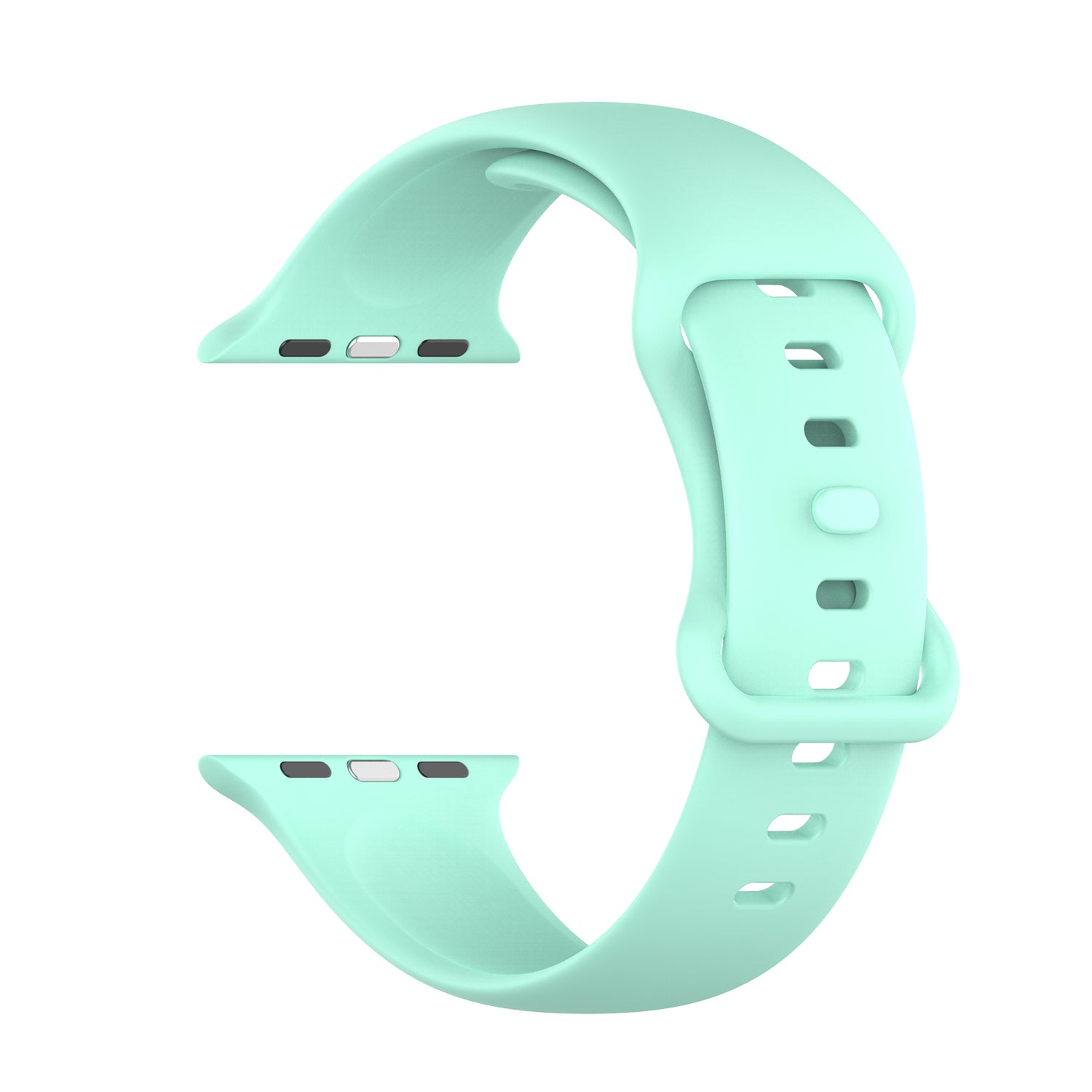 Armband für Apple Watch 38/40/41/42 mm, Bizon Strap Watch Silicone S, Minze