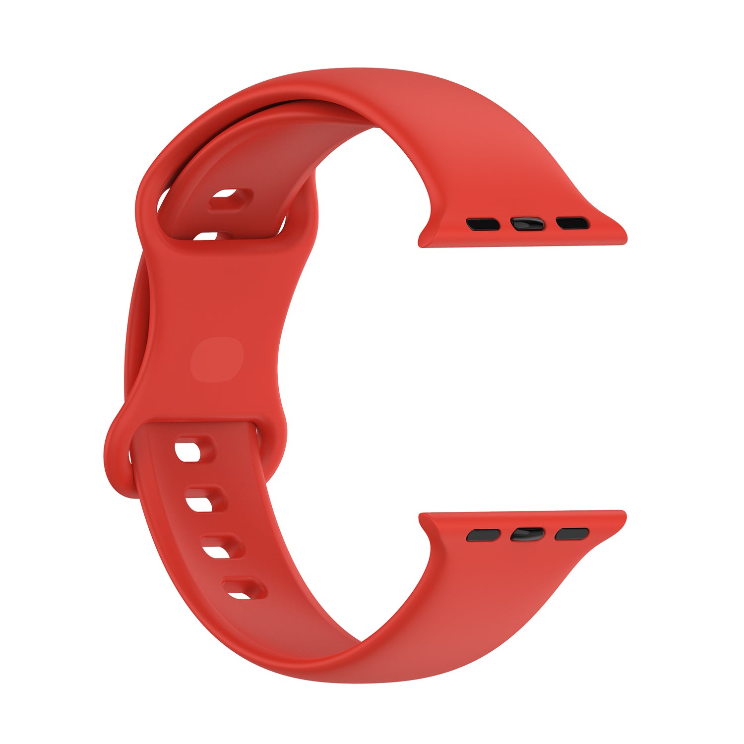 Armband für Apple Watch 38/40/41/42 mm, Bizon Strap Watch Silicone S, Rot