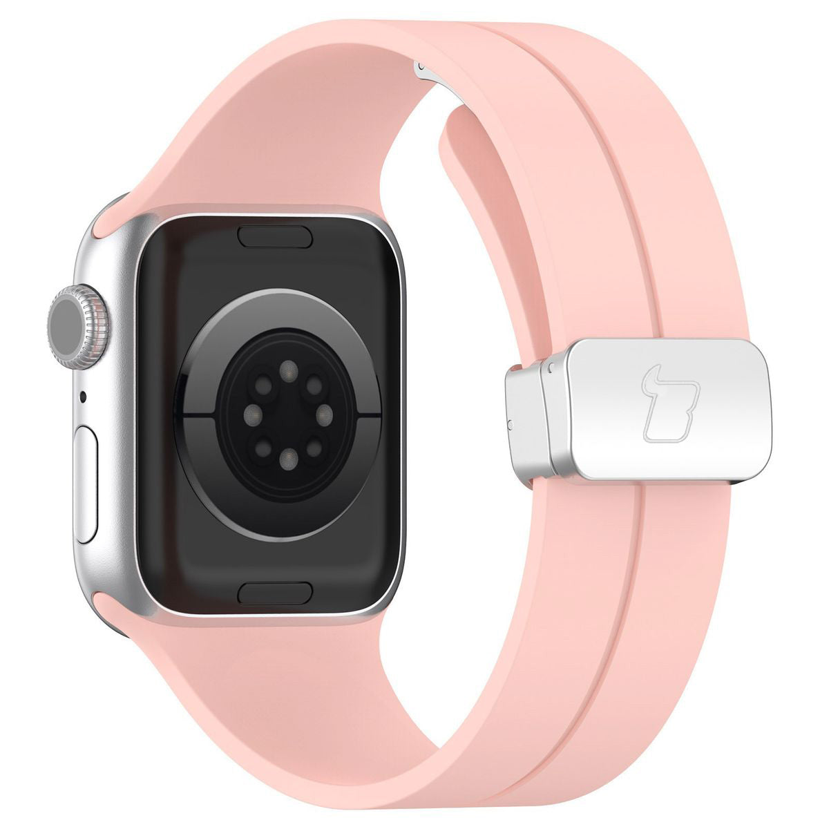 Armband für Apple Watch 38/40/41/42 mm, Bizon Strap Watch Silicone L, Hellrosa