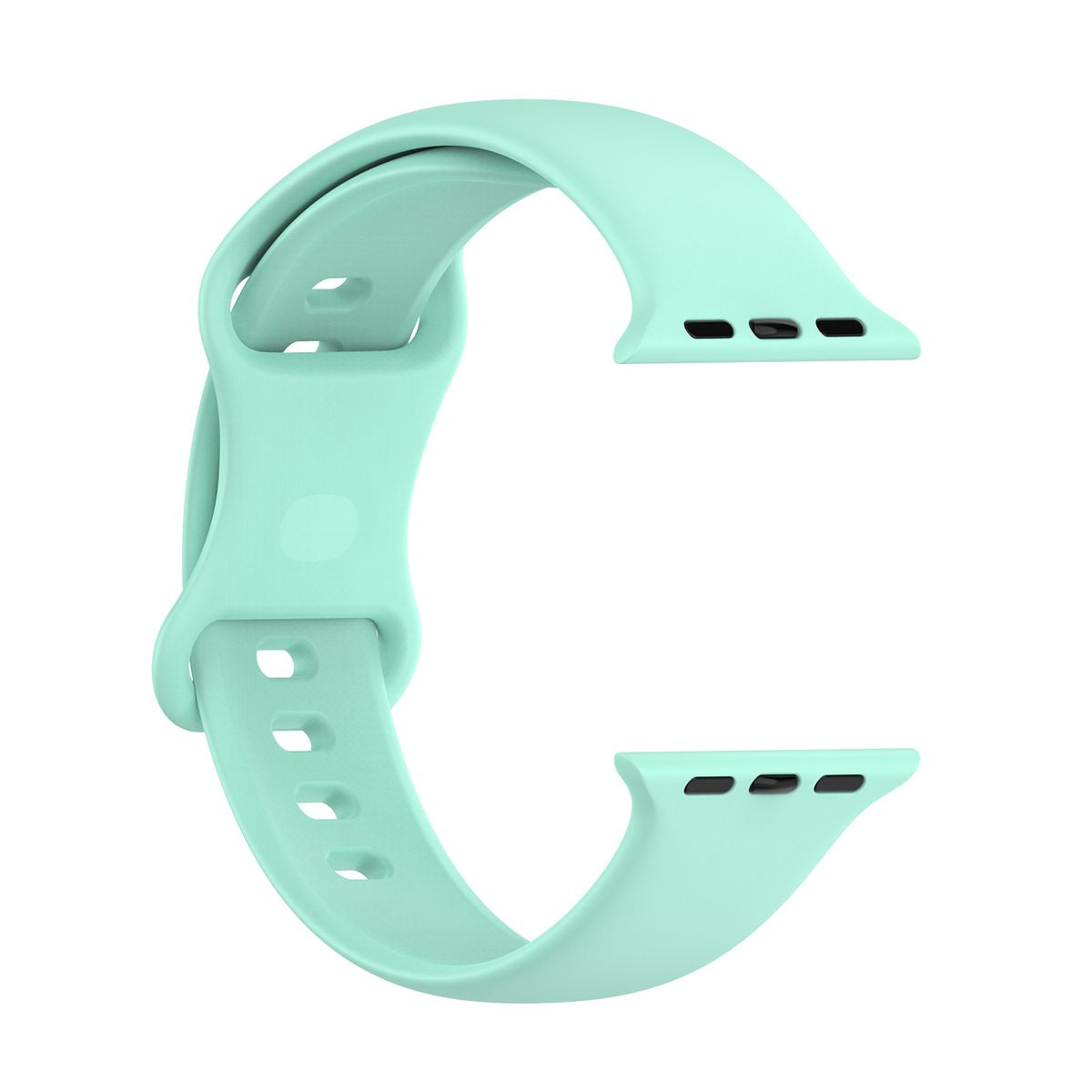 Armband für Apple Watch 44/45/46/49 mm, Bizon Strap Watch Silicone S, Minzfarben